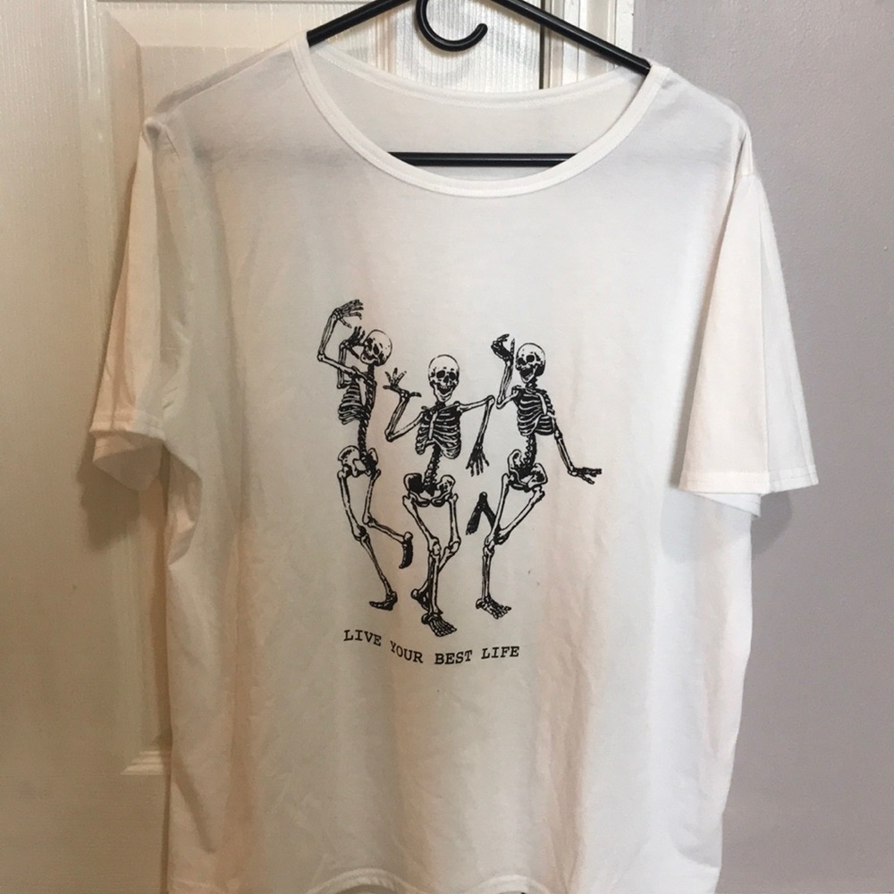 skeleton tshirt